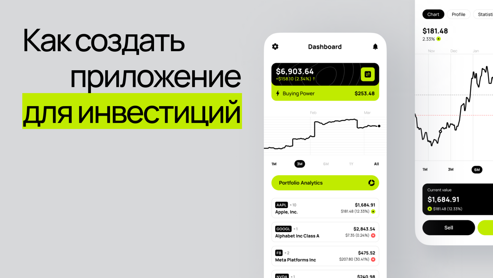Как создать мобильное приложение для инвестиций - Wezom