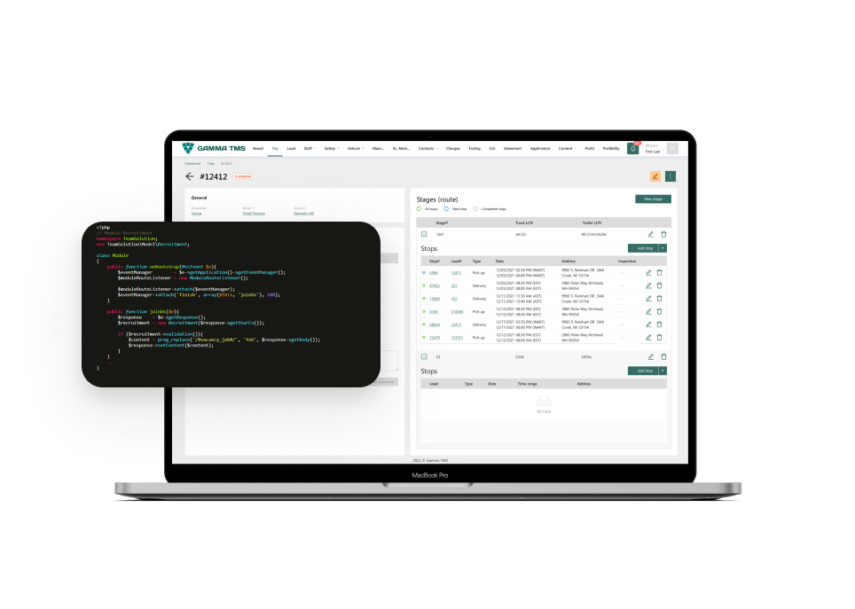 Розробка сайту вантажоперевезень