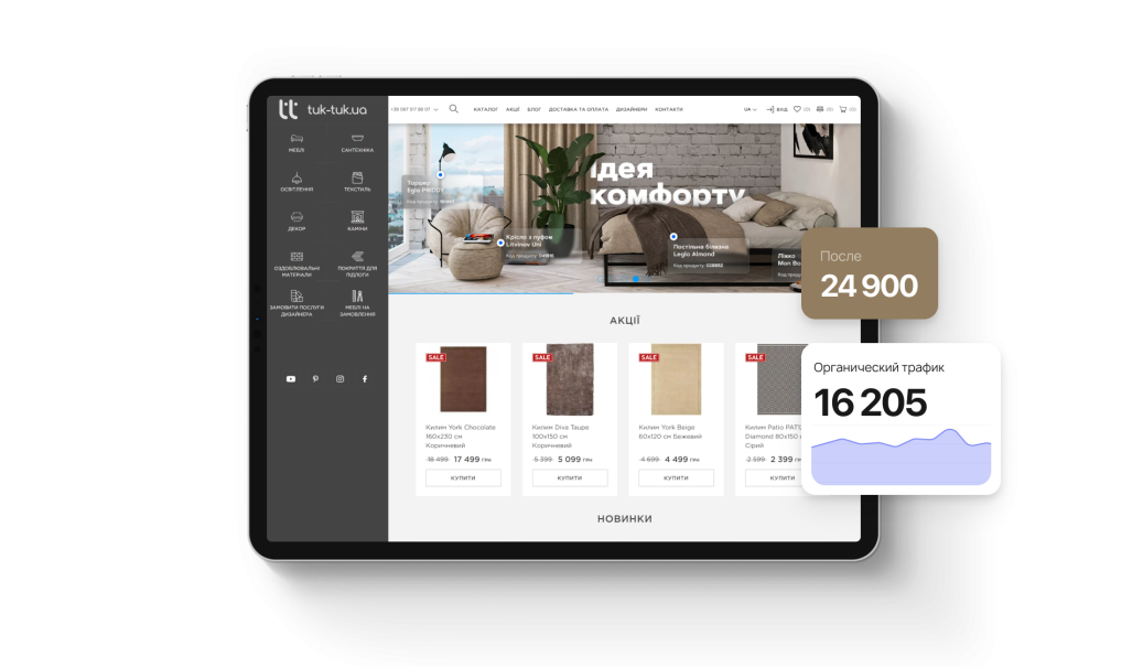 Просування мебельного магазину